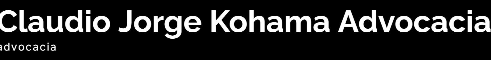 Claudio Jorge Kohama Advocacia